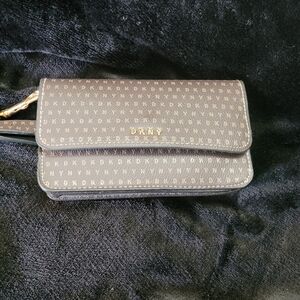 DKNY Brown Monogram Belt Bag